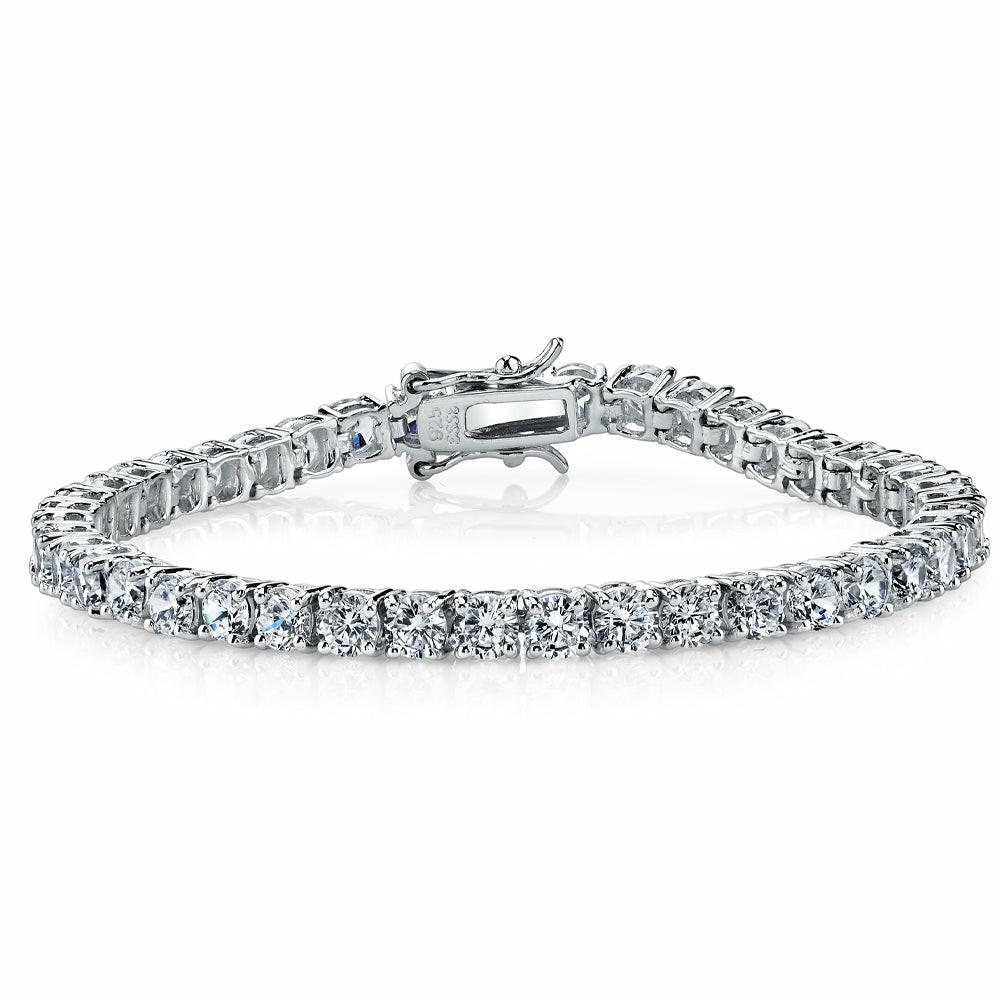 Bracelets | 6 CT Sterling Silver 925 Moissanite Stone 3mm Tennis Bracelets 7 and 8