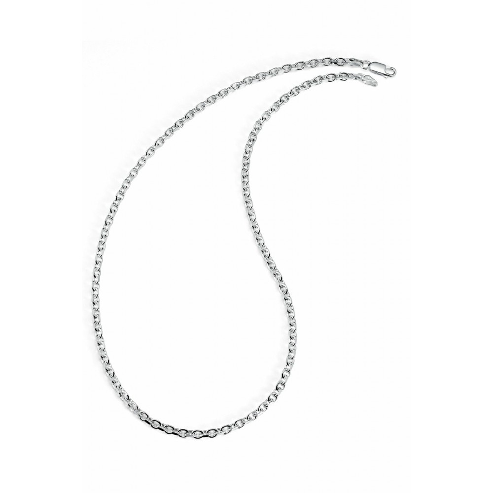 Necklaces | 925 Sterling Silver Italian 3MM Diamond-Cut Anchor Chain Necklace