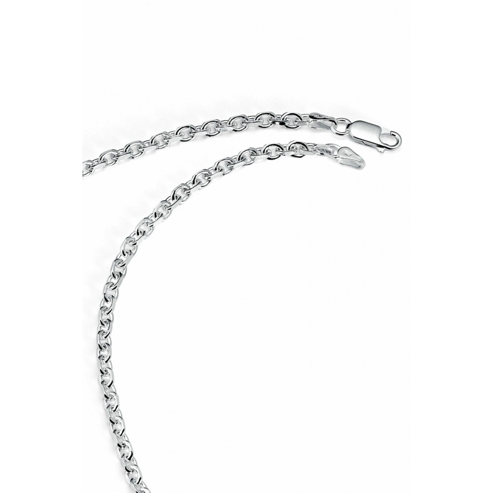 Necklaces | 925 Sterling Silver Italian 3MM Diamond-Cut Anchor Chain Necklace