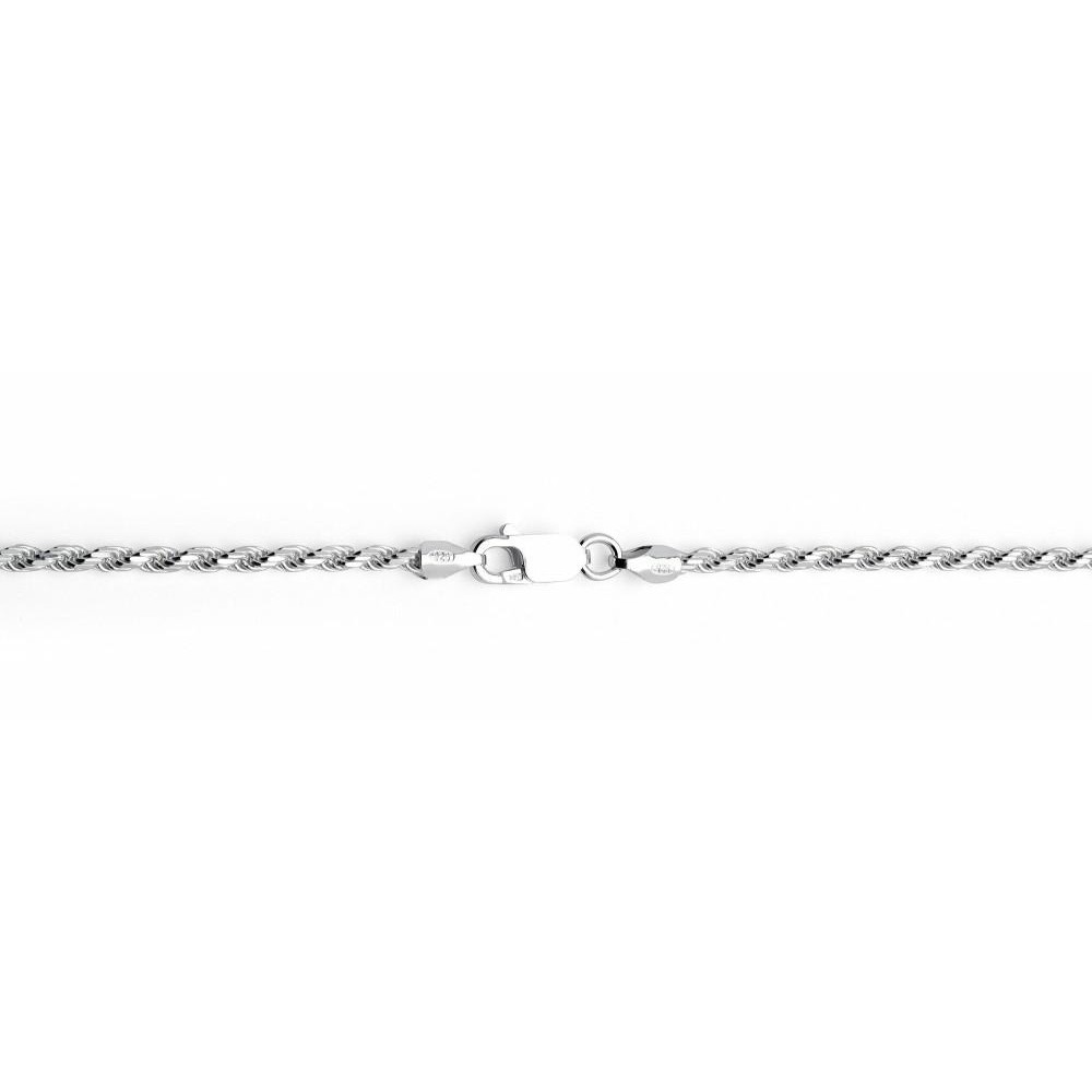 Necklaces | Men's 2.3MM Sterling Silver 925 Italian Rope Necklace Chain 16 18 20 22 24 30