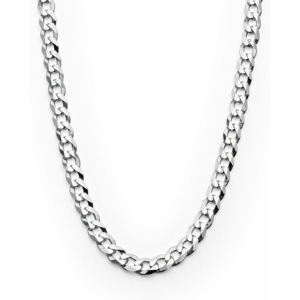 Necklaces | Men's 3.5MM Sterling Silver 925 Italian Curb Chain Necklace 16 18 20 22 24 30