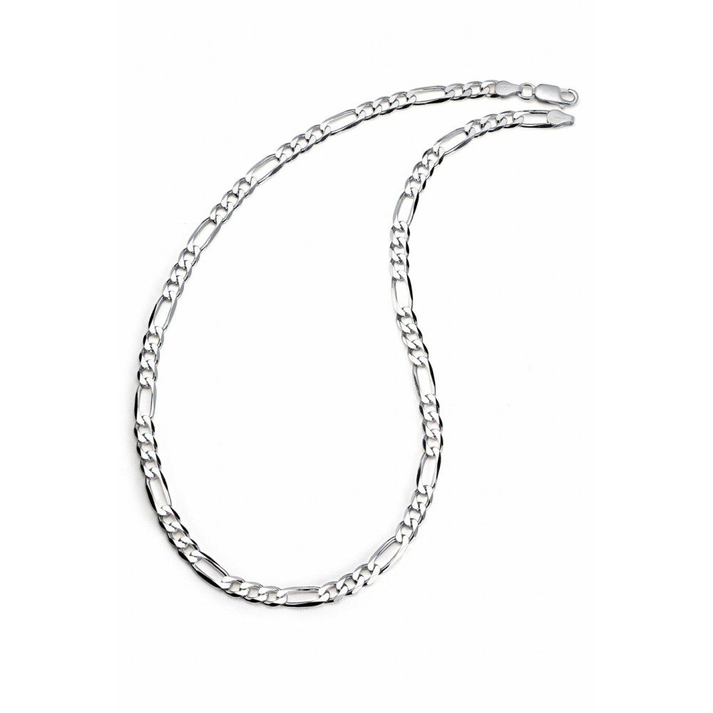 Necklaces | Men's 5MM Sterling Silver 925 Italian Figaro Chain Necklace Unisex