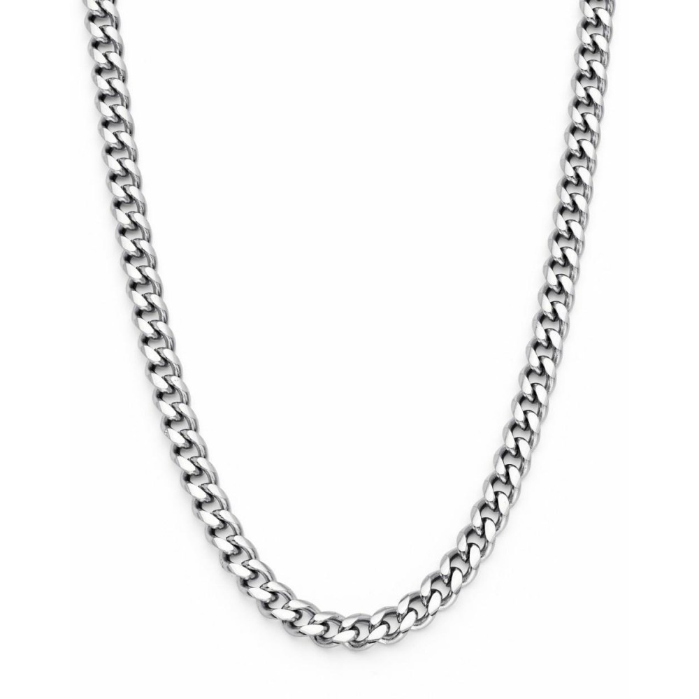 Necklaces | Men's Stainless Steel Curb Chain Necklace 4mm 24