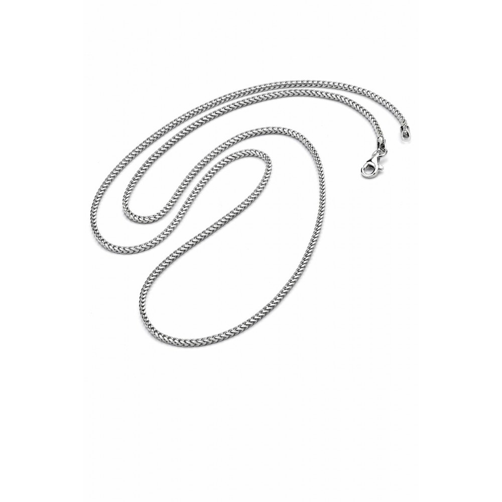 Necklaces | Men's Sterling Silver 925 Italian Franco Chain Necklace 2.3MM Rhodium Plated