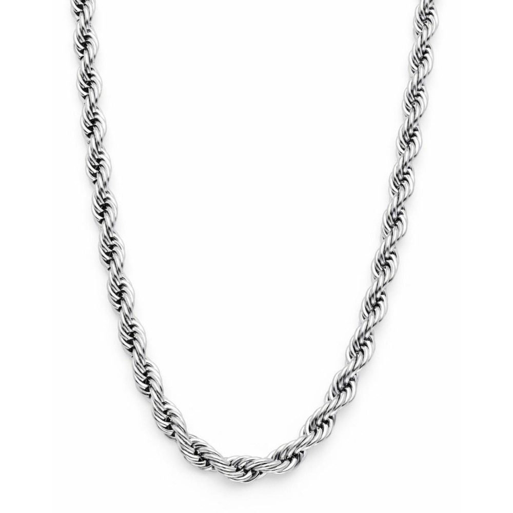 Necklaces | Stainless Steel Men's Rope Chain Necklace 4MM 24